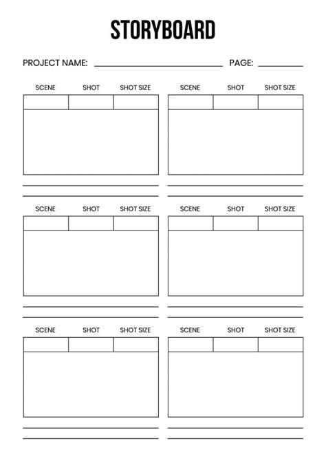 Design This Simple Film Storyboard Template Online