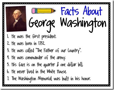 George washington's presidency was marked by a series of firsts. Mrs. Bumgardner's 1st Grade Class: President's Day