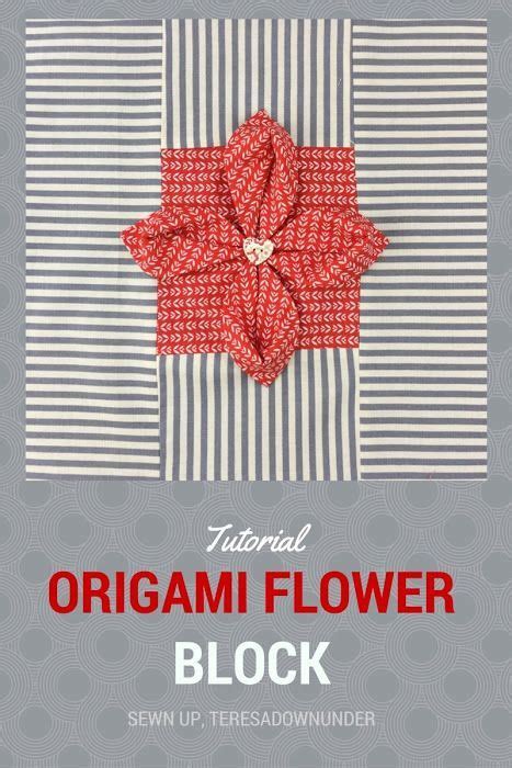 Video Tutorial Origami Flower Quilt Block Quick And Easy Beginner