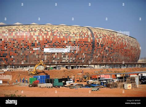 Construction Of Soccer City Stadium In South Africa Venue For 2010 Fifa World Cup In