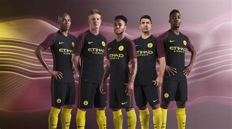 Whilst the body of the kit is realised in black and yellow, the. Manchester City Away kit 2016-17 - Nike News