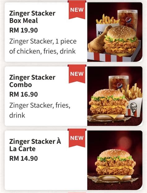 Kfc Launches Zinger Cheezilla And Zinger Stacker Burgers Rich Brushed