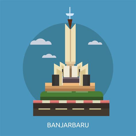 Banjarbaru City of Indonesia Conceptual illustration Design 473922