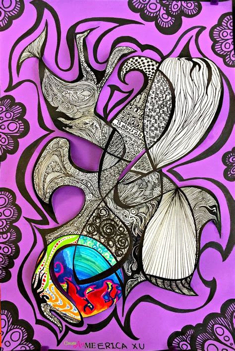 Rhythm And Emphasis Zentangle 3d Paper Sculpture Create Art With Me