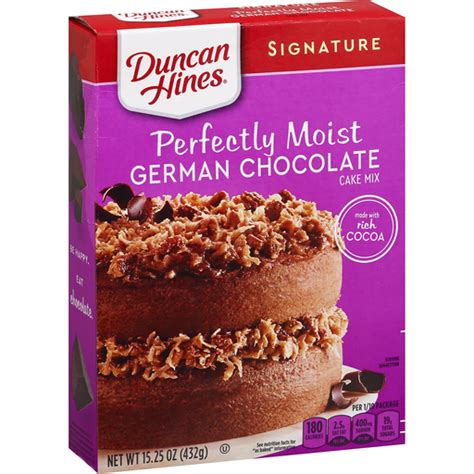 Make your favorite chocolate dessert, from chocolate cupcakes and cake pops to chocolate cake cookies. Duncan Hines Signature Cake Mix, German Chocolate ...