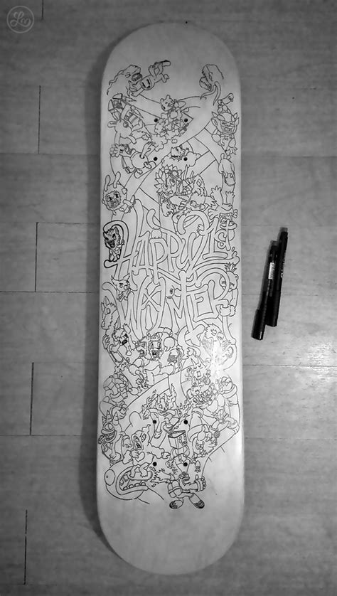 Skateboard Doodle Art On Behance Skateboard Doodle Doodle Art Doodles