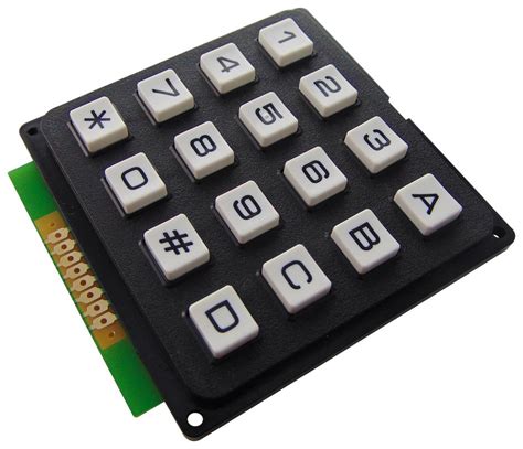 Mcak1604nbwb Multicomp Keypad 4 X 4 Matrix