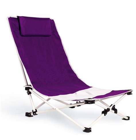 Some beach chairs come with straps so you can tote them around like a backpack, which comes in the beach chair folds down and includes padded shoulder straps for easy transport. LWGT High Back Low Beach Chair high back Comfort Camping ...