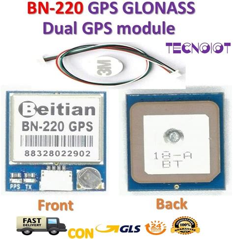 TECNOIOT Beitian BN Dual GPS Glonass Module With Flash Passive Antenna Beitian BN Dual