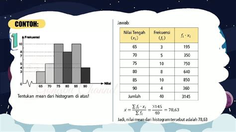 Cara Mencari Nilai Rata Rata Diagram Batang Statistika Diagram Tabel