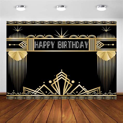 Buy Avezano X Ft Great Gatsby Theme Birthday Party Backdrop Roaring S Retro S Photo Booth