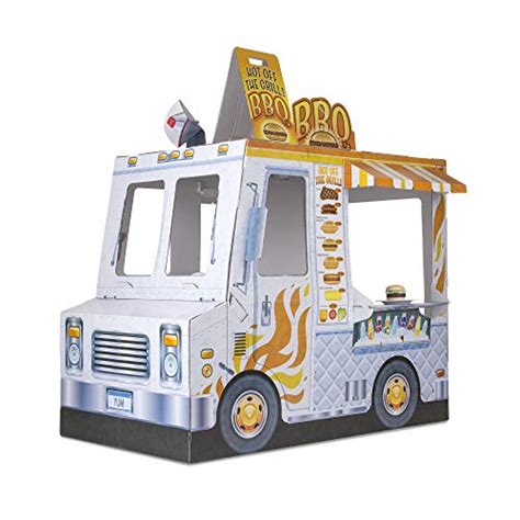 Melissa And Doug Food Truck Indoor Playhouse Corrugate Ice Cream And