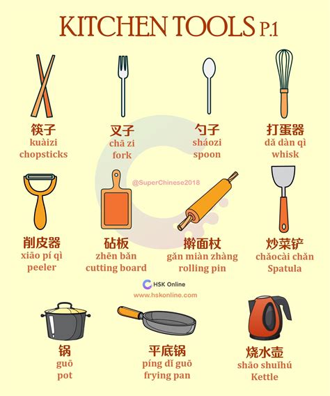 Kitchen Tools Chinese Vocabulary I 2020 Instagram