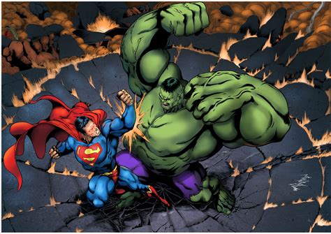 Superman Vs Hulk By Uzomistudio On Deviantart