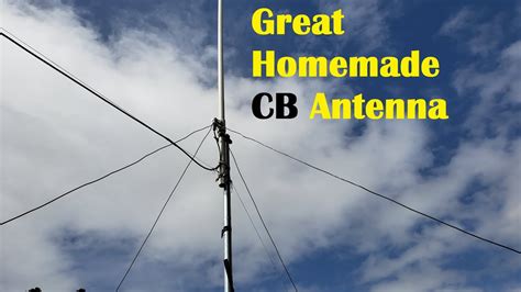 Basic Cb Radio Base Station Antenna Homemade With Wire Pvc Youtube