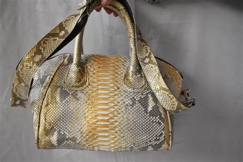 Snake Skin Designer Handbags For Women Genuine Python Leather Etsy