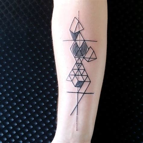 A myriad of geometric designs are incorporated into this black and gray piece that reminds of the this black and gray thigh tattoo depicts a scorpion, composed of geometric shapes, over top of a. 100+ Geometric Tattoo Designs & Meanings - Shapes ...
