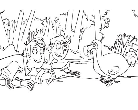 Coloriage Frères Kratt à imprimer