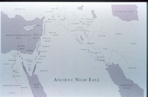 Map Of Ancient Near East Patricia G Kirkpatrick