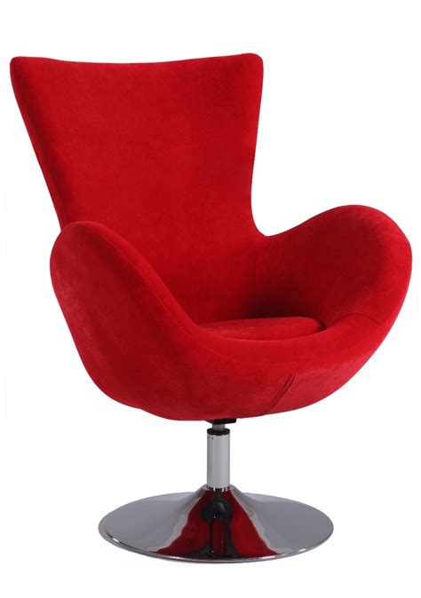 Featuring a rotating base that allows you to experience 360 degrees of relaxation and conversation, this design brings smooth moves and chic style to your room. Contemporary Swivel Arm Chair Upholstered in Black or Red ...