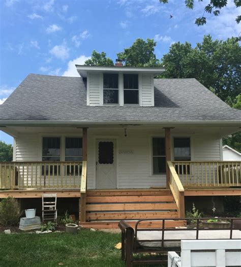 Railing design for house front cement. How to Cover Concrete Steps with Wood | Porch railing ...
