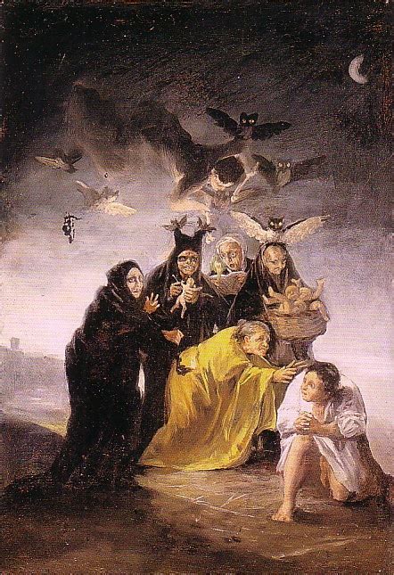 El Conjuro De Las Brujas Goya 1797 1798 Francisco Goya Art History Horror Art