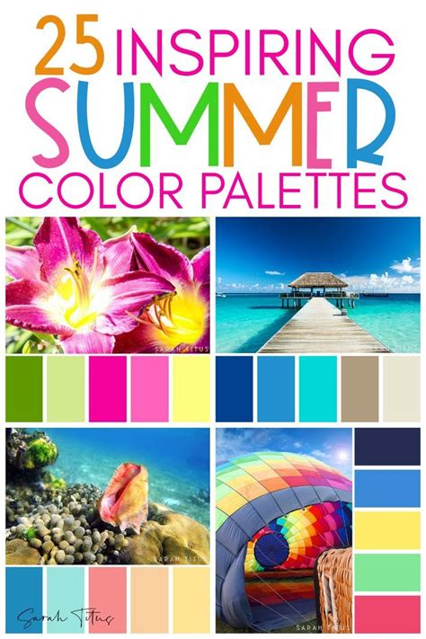 25 Summer Color Palettes Summer Color Palettes Bright Paint Color
