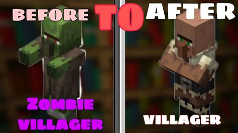 How To Cure Zombie Villager In Minecraft Minecraft Youtube