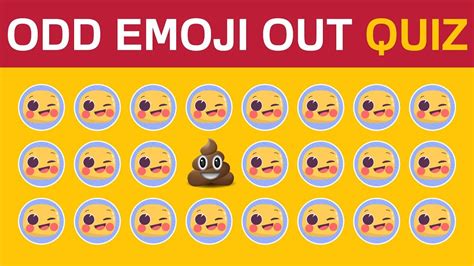 Can You Find The Odd Emoji Out Odd Emoji Out Quiz 🎯 Odd Emoji Out