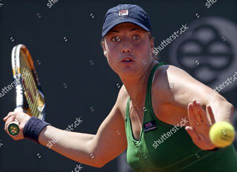 Russian Tennis Player Alisa Kleybanova Returns Editorial Stock Photo