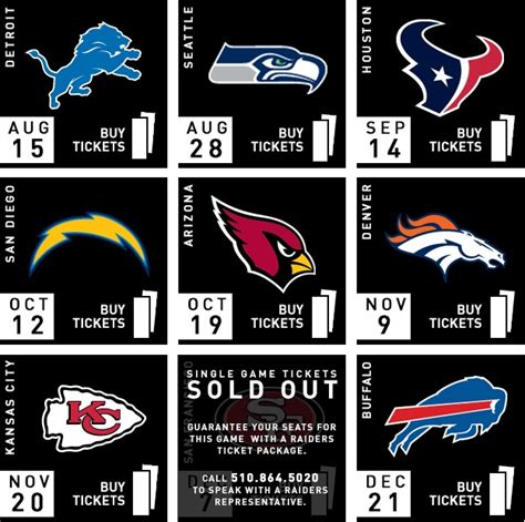 Looking for raiders vs 49ers outside the uk? Raiders vs 49ers single game tickets already sold out - Silver And Black Pride