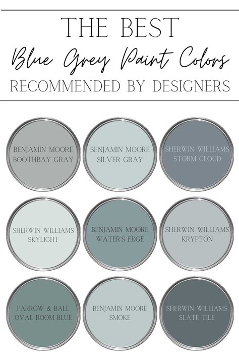 Most Recommended Blue Grey Paint Colors For A Calm Home Blue Gray