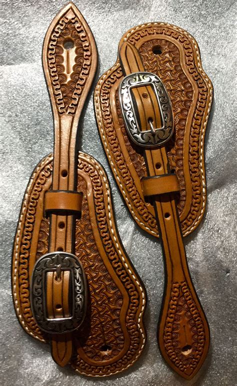 New Beautifully Tooled Spur Straps Made By “c And L Saddles” Mo Western Spurs Straps Spurs