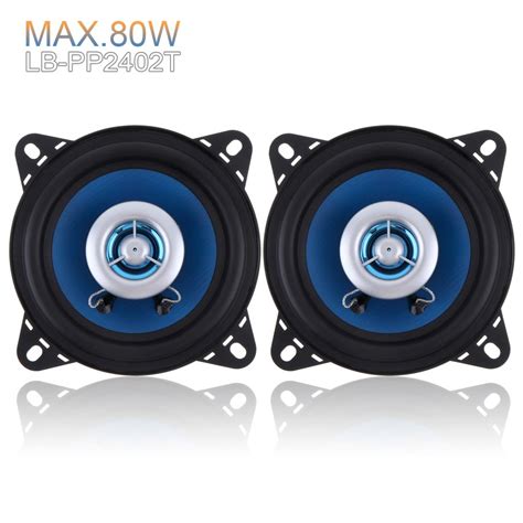 2pcs 4 Inch Car Speaker 80w 88db High End Auto Car Coaxial Loud