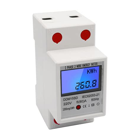 Fashion Frontier LCD Digital Single Phase Din Rail Electricity Power Consumption Energy Meter