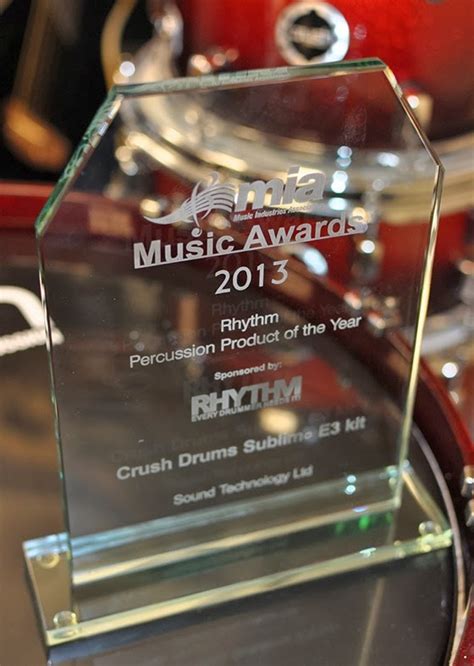 Crush Drums Sublime E3 Wins Percussion Product Of The Year 2013 Mia