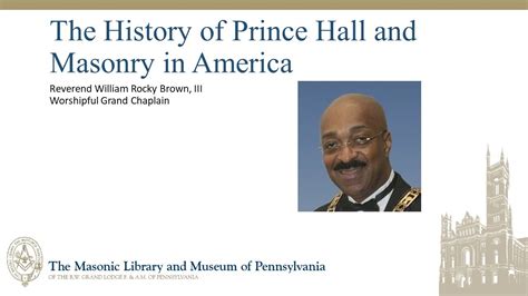 The History Of Prince Hall And Masonry In America Youtube