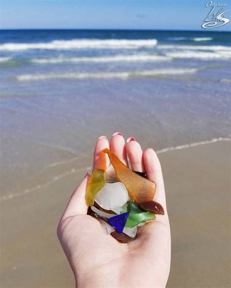 Who loves finding seaglass during their Outer Banks vacation?! | #OBX #OuterBanks #SeaGlass # ...