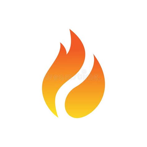Fire Flame Logo Vector Design Template Blue Flame Logo Stock Vector