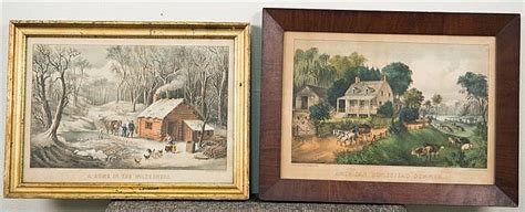 Lot Currier And Ives American 19th Century American Homestead