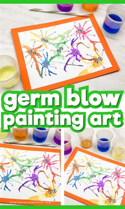 This Germ Blow Painting Art Project Is A Create Art Idea For Kids To