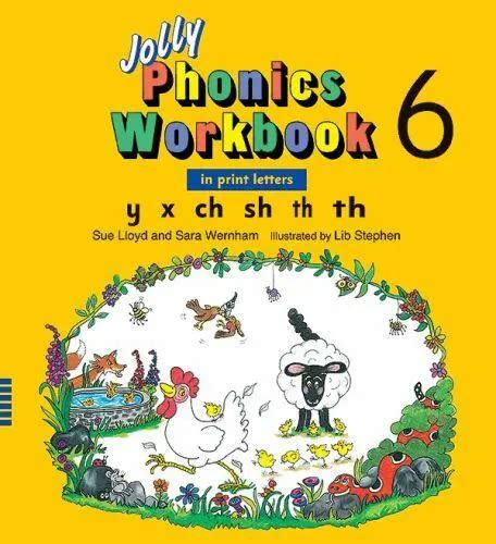 Jolly Phonics Workbook 6 In Print Letters 9781844141036 Paperback