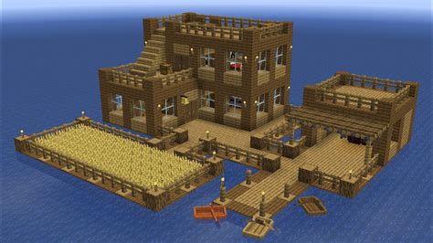 Minecraft How To Build Ocean Survival Base Youtube