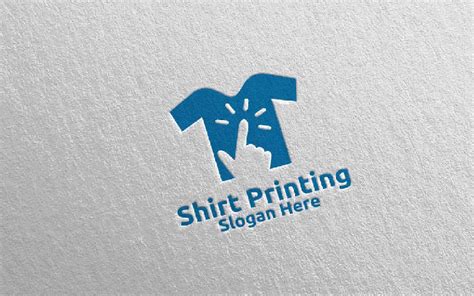 Click T Shirt Printing Company Vector Design Logo Template