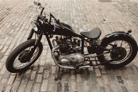 Triumph t120 tr6 t100 chopper bobber cafe racer aluminum fork shrouds 500/650. 1954 Pre-Unit Triumph T100 Custom Bobber For Sale | Car ...