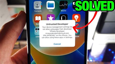 How To Trust Untrusted Developer On Iphone Or Ipad Any Ios Youtube