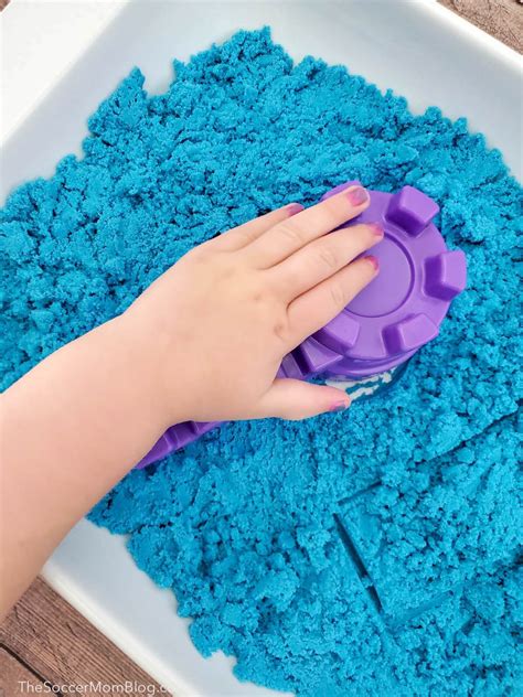 Homemade Kinetic Sand With 3 Ingredients The Soccer Mom Blog