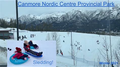 Canmore Nordic Center Provincial Park Sleeding Kananaskis Winter