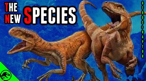 New Jurassic World Dominion Dinosaur Species Revealed Atrociraptor Youtube