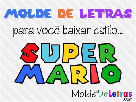 Molde De Letras E Números Estilo Super Mario Mario E Luigi Festa De